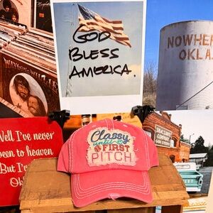 Red "Classy Until My First Pitch" Embroidered Baseball Cap